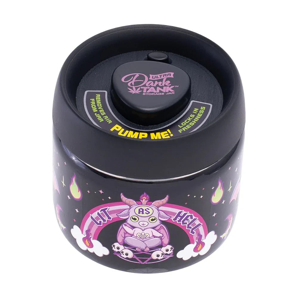 Fujima Dank Tank Vacuum Glass Jar - 4.2" / Lit As Hell - We The People 