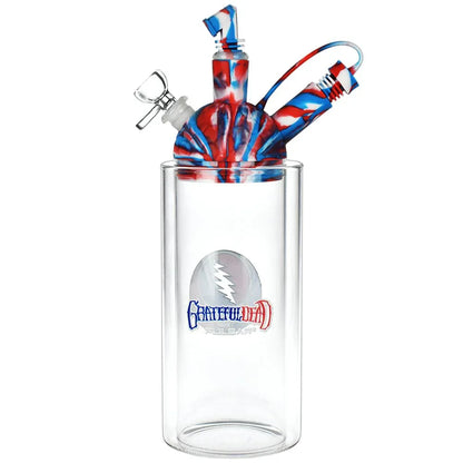 Grateful Dead x Pulsar Silicone & Glass Gravity Water Pipe | 11" Hybrid Design - We The People 