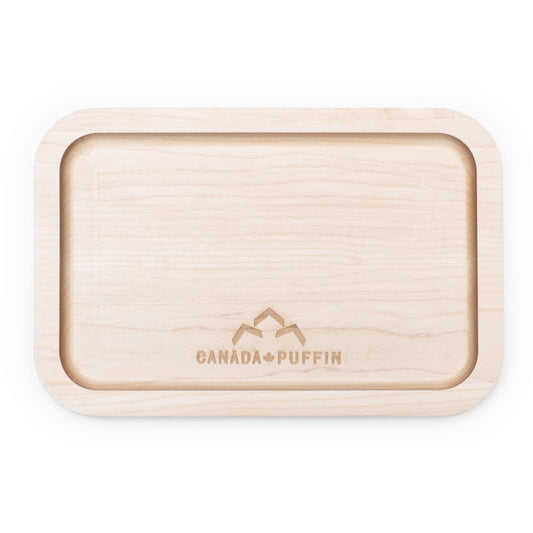 Wooden Rolling Tray - Natural Wood 7x5