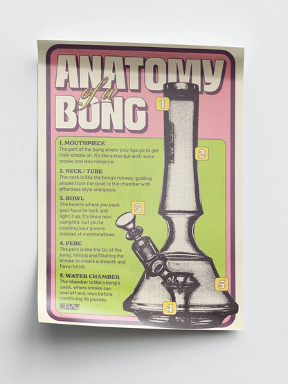 GRAV Anatomy of a Bong Poster - 16 x 24" - We The People 