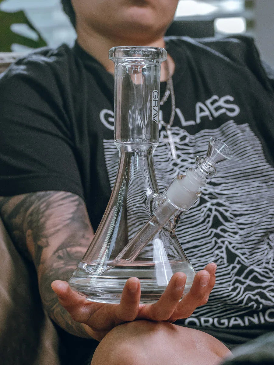 GRAV® Medium Deco Beaker Bong - Premium Glass Water Pipe - We The People 