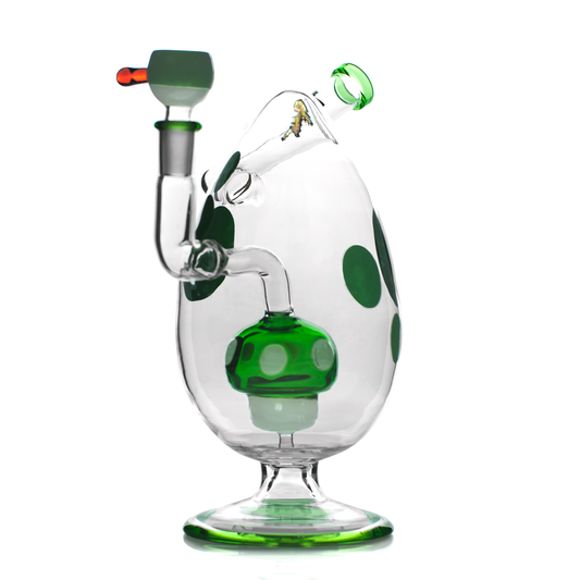 HEMPER Spotted Egg XL Bong | 9" Glass Water Pipe with Egg Design