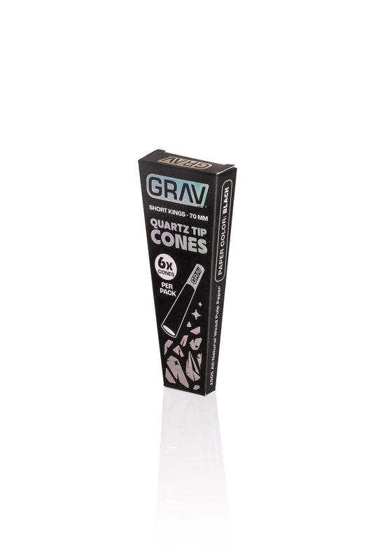 GRAV Short Kings Pre-Roll Cones with Quartz Tip | 5-Pack Glass Filter - We The People 
