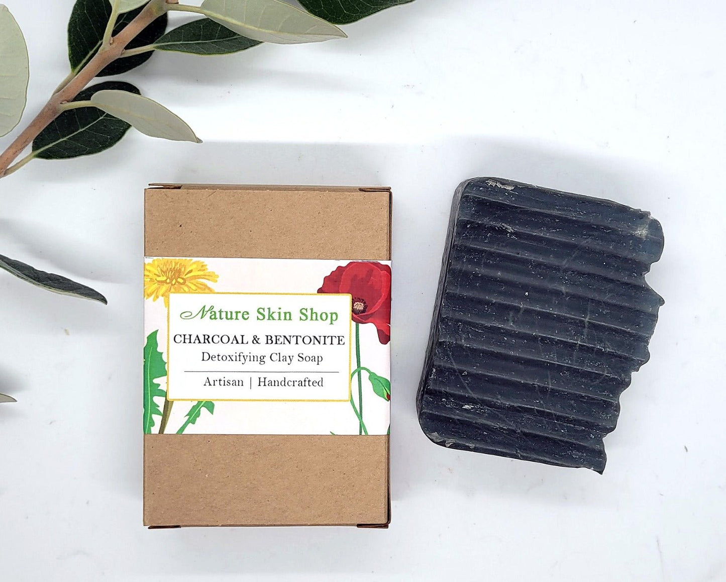 Detoxifying Activated Charcoal and Bentonite Clay Soap, ( For Oily And Acne Skin)-0