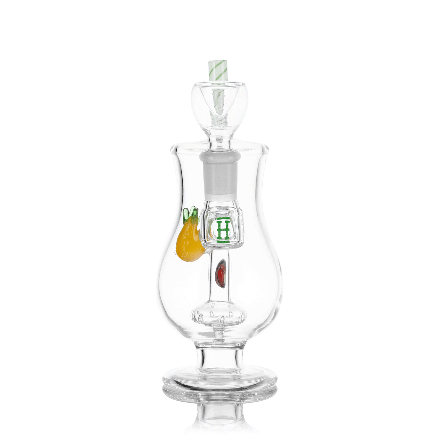 HEMPER Pina Colada Bong | 6" Glass Water Pipe with Tropical Design