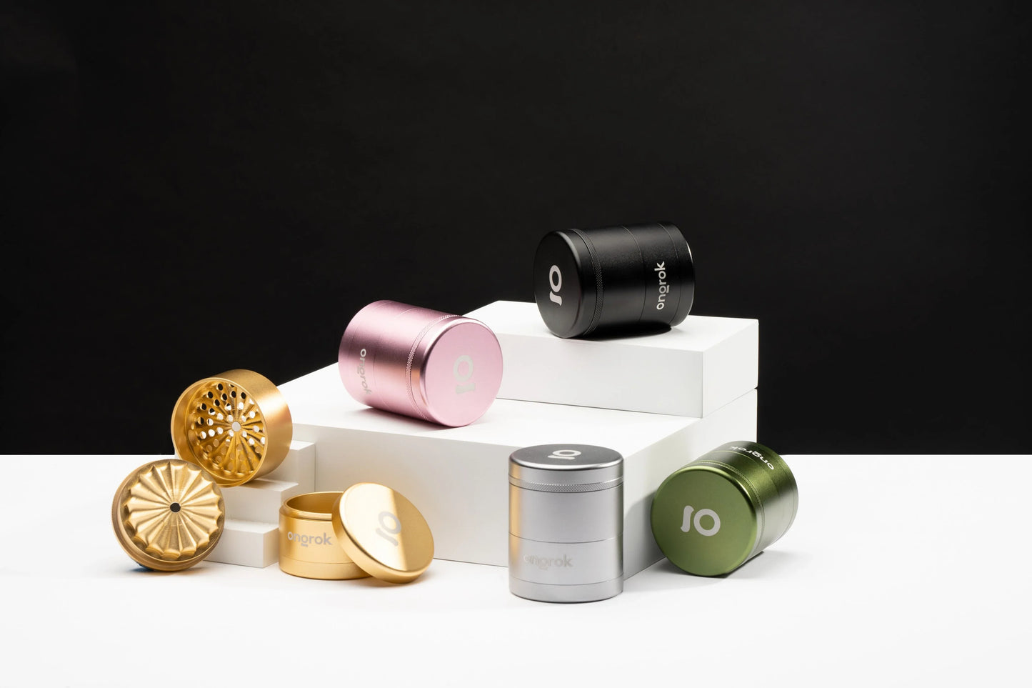 Ongrok 5 Piece Flower Tooth Storage Grinder | Toothless Design | Built-In Jar - We The People 