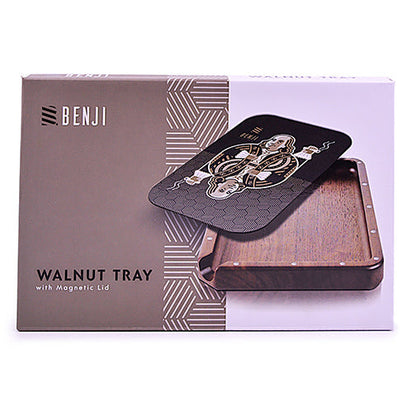 Benji Walnut Rolling Tray Kit with Magnetic Lid | King Franklin Design