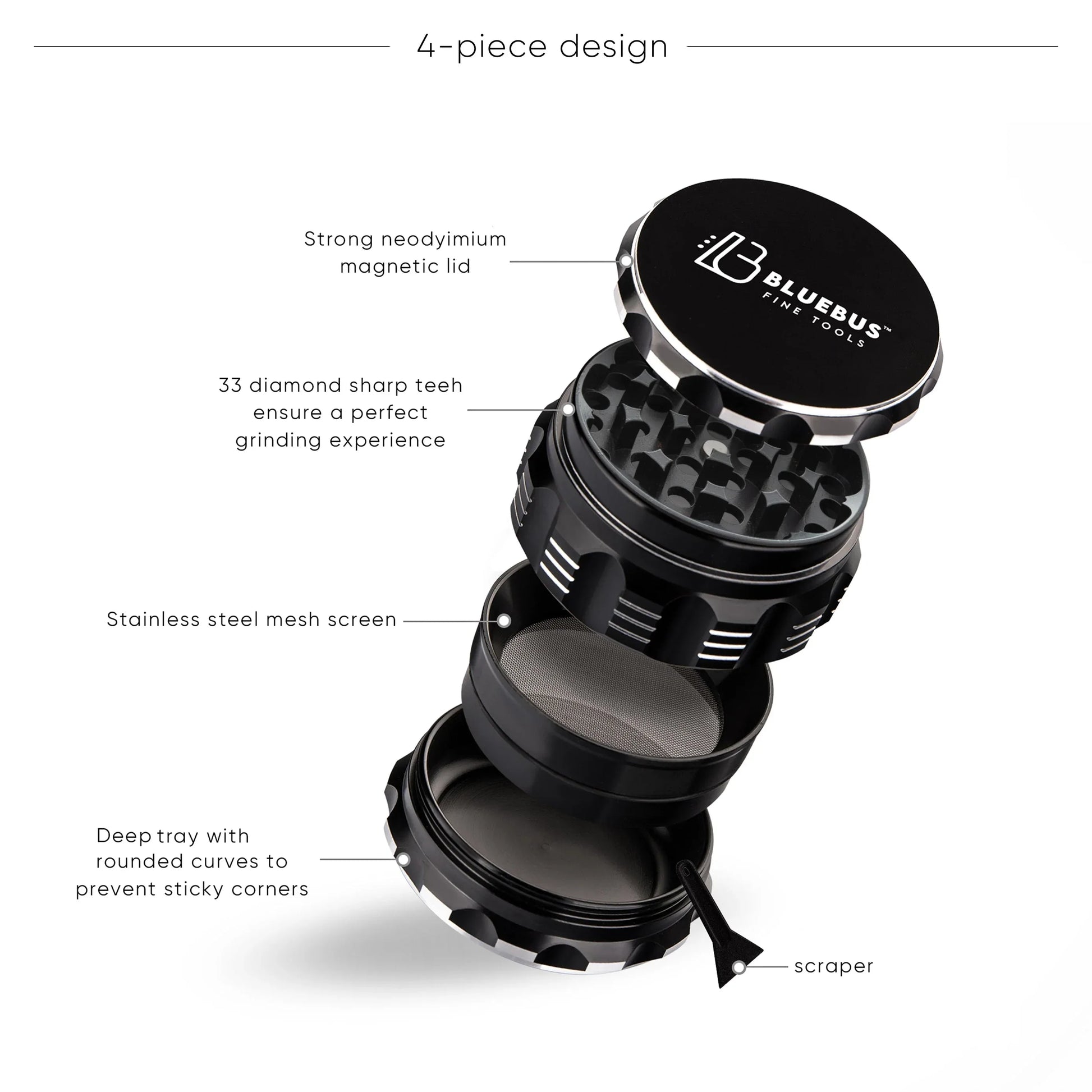 GAC 2.5" Ceramic Herb Grinder | Light Purple - We The People 