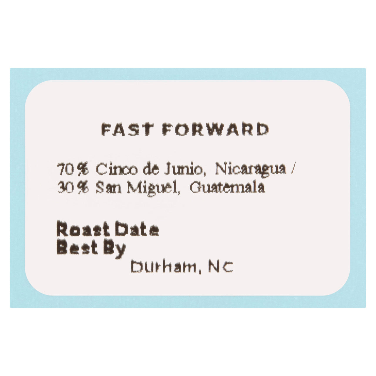 CCC Coffee Fast Forward Medium Roast - Case of 6 (12oz Bags)
