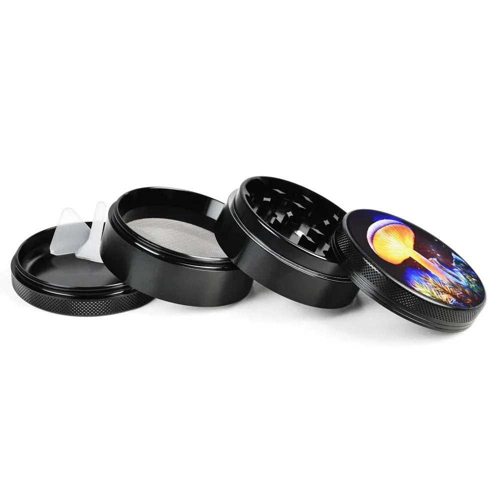 Pulsar Artist Series Grinder - Mystical Mushroom | 4-Piece Metal Grinder | 2.5" - We The People 