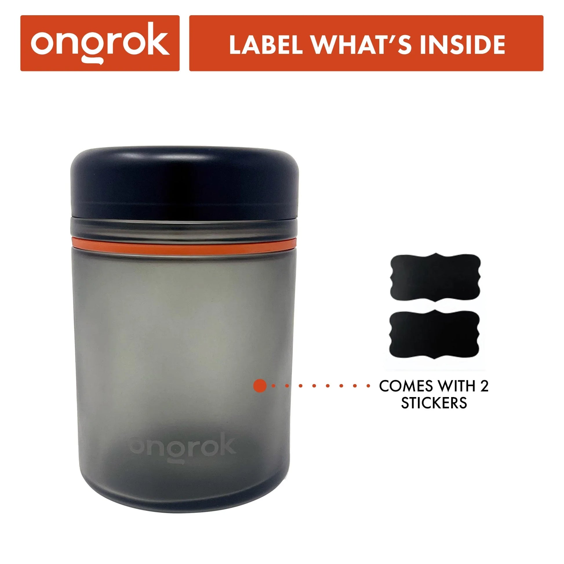 Ongrok 1000ml Child Resistant Storage Jar - Airtight Glass Container - We The People 