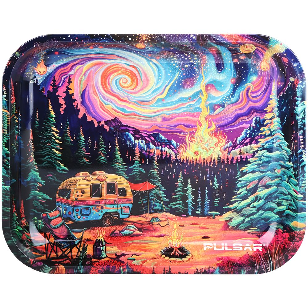 Grateful Dead x Pulsar Large Metal Rolling Tray | Starry Starry Camp 13" x 11"