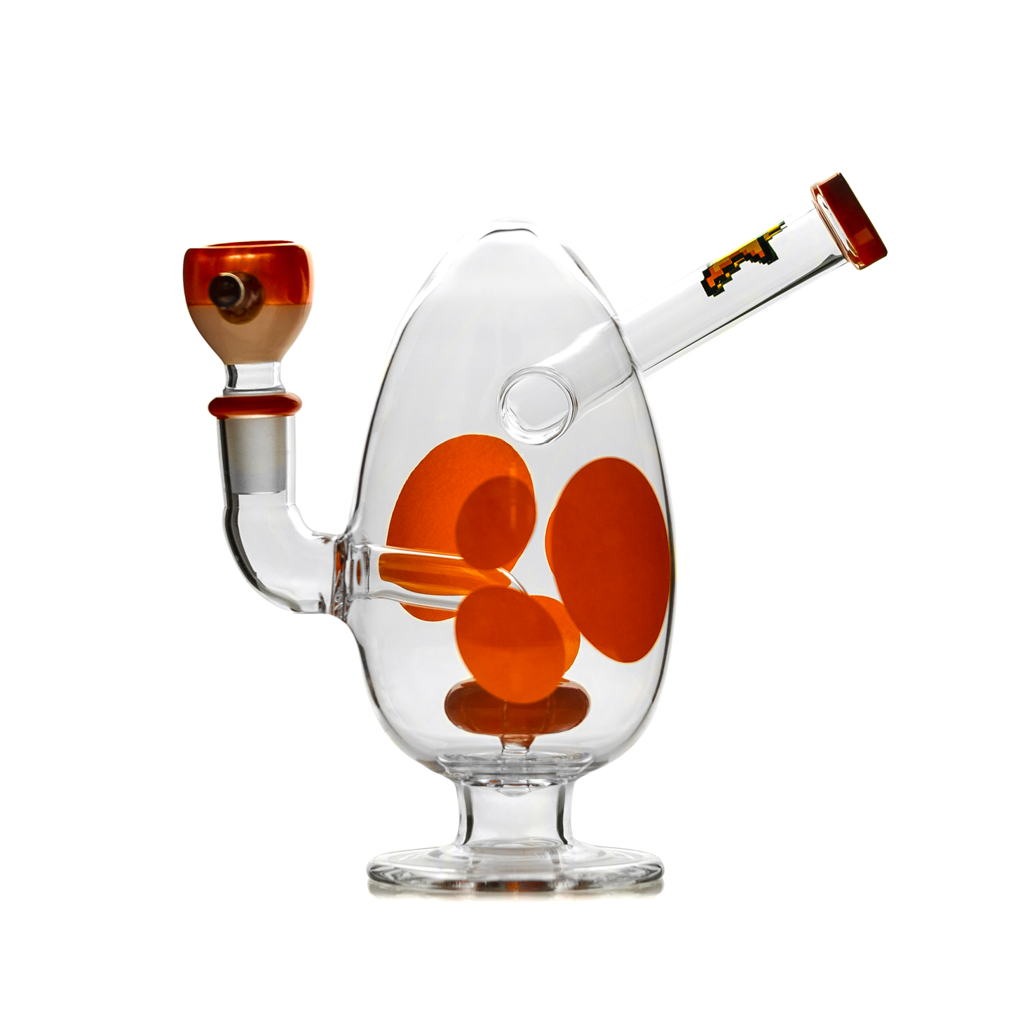 HEMPER Spotted Egg Bong | 7" Glass Water Pipe with Egg Design