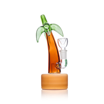 HEMPER Palm Tree Bong | 7" Glass Water Pipe with Tropical Design