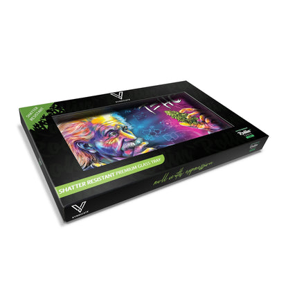 Glass Rolling Tray - Alien Design 5.5x7.5