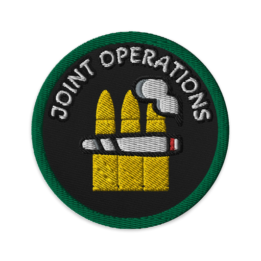 Joint Operations Patch | Cannabis Tactical Patch | 3" Embroidered - We The People 