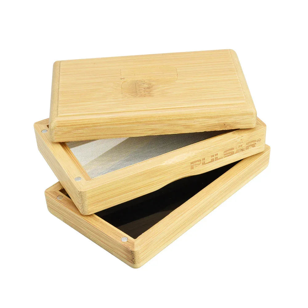 Pulsar Bamboo Sifter Box - Eco-Friendly Herb Sifter - We The People 