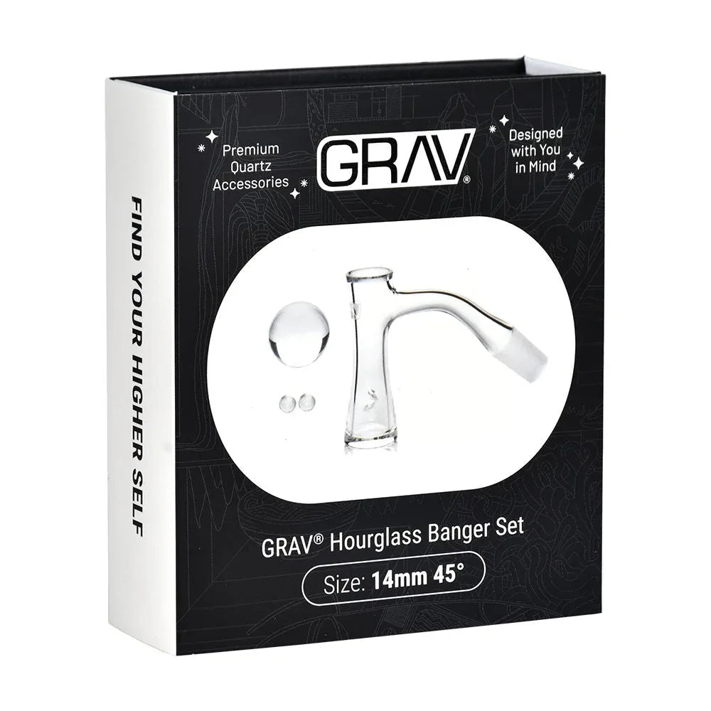 GRAV Hourglass Quartz Banger Set | 4pc Kit | Auto Spinner Vortex | 14mm Male - We The People 