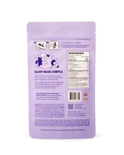 Snoozy Sleep with Benefits | Extra Strength Sleep Gummies