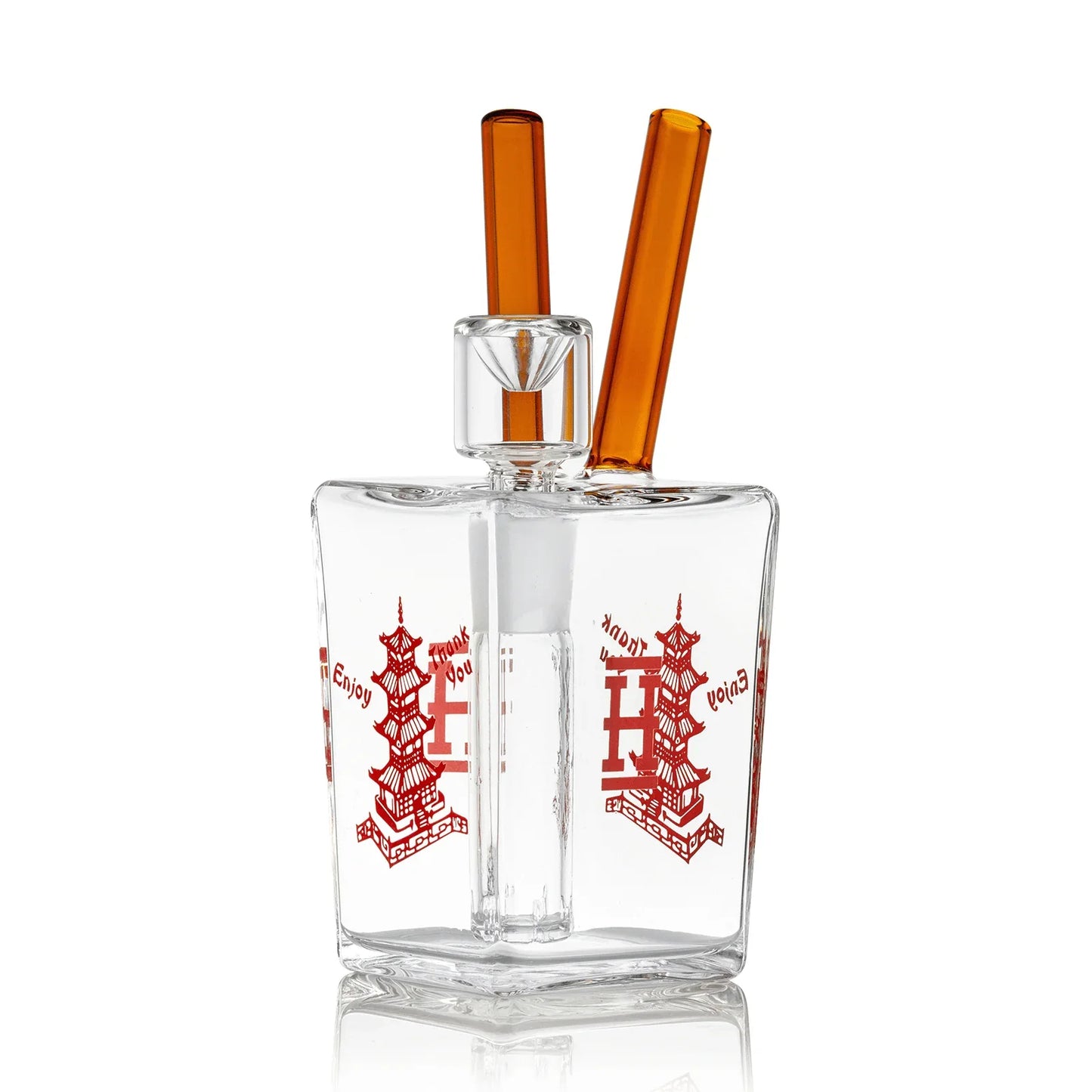 HEMPER Chinese Takeout Bong | 6" Glass Water Pipe | Novelty Design - We The People 