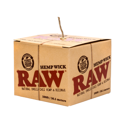 RAW Hemp Wick | Natural Beeswax Hemp Wick for Clean Lighting