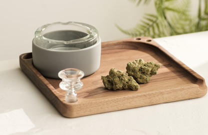 Wooden Rolling Tray - Leaf Design 7x5