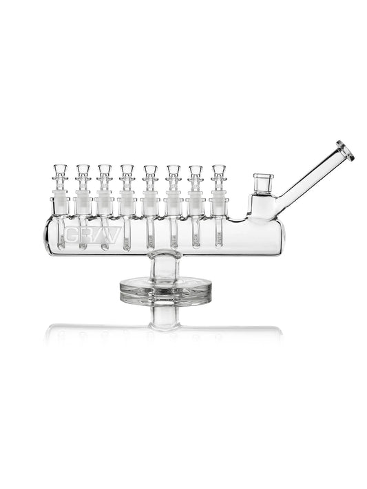 GRAV Clear Menorah Water Pipe | 8 Bowl Bubbler | Limited Edition Collector's Piece - We The People 