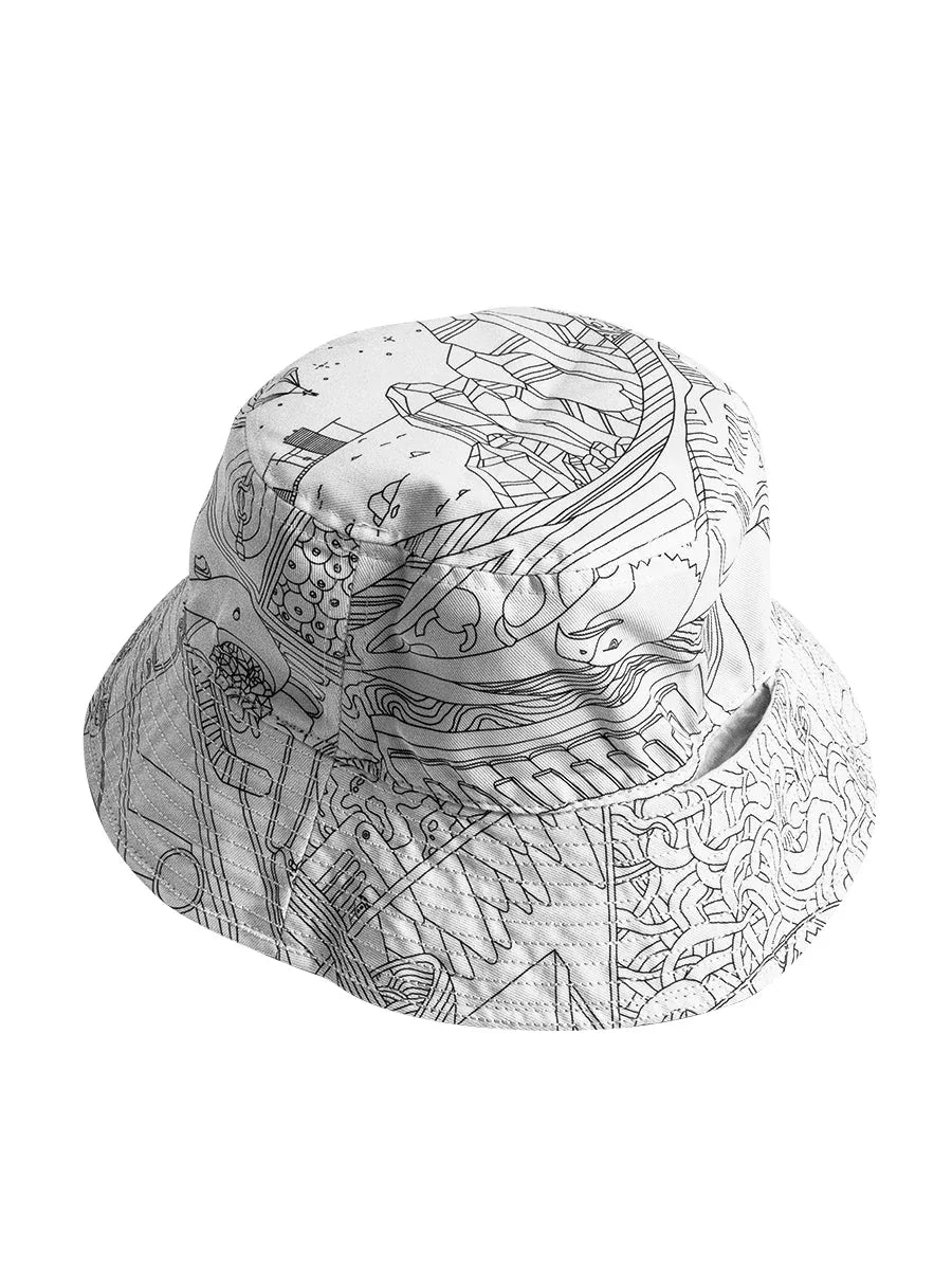 GRAV Logo Reversible Bucket Hat | 2-in-1 Design | Cotton Polyester | Hidden Stash - We The People 