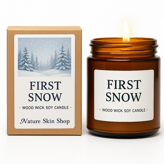 First Snow Wood Wick Soy Candle-0