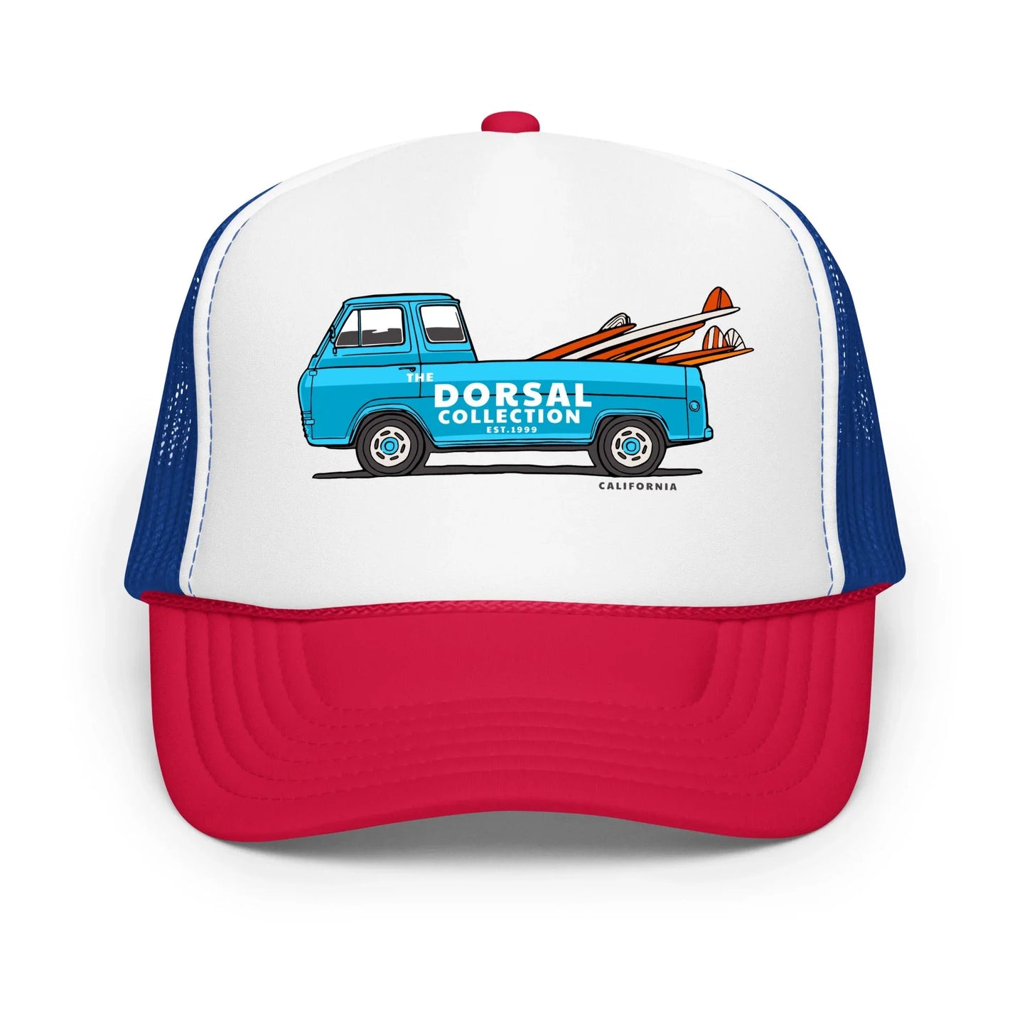 DORSAL Surf Ready Foam Trucker Hat | Mesh Back Cap | Adjustable Snapback - We The People 