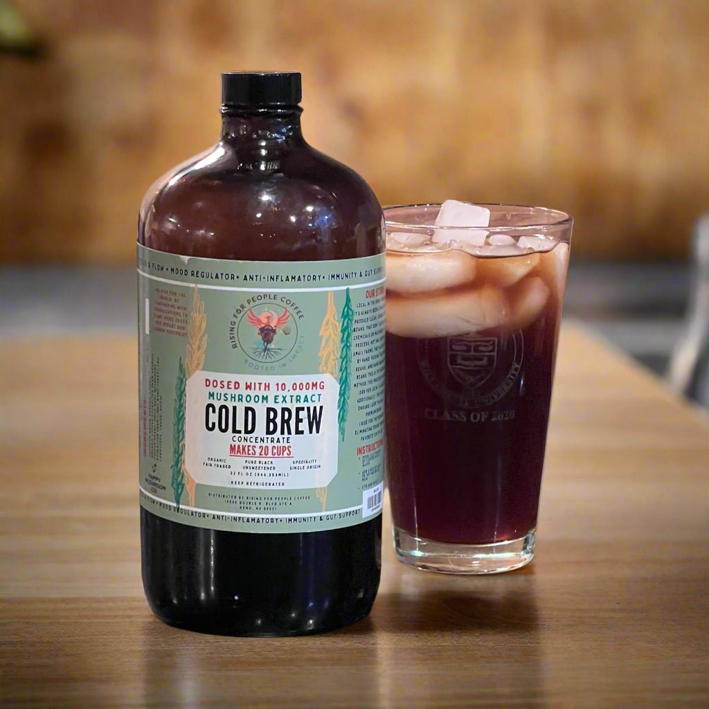 Happy Mushroom Cold Brew Concentrate - Organic Functional Coffee