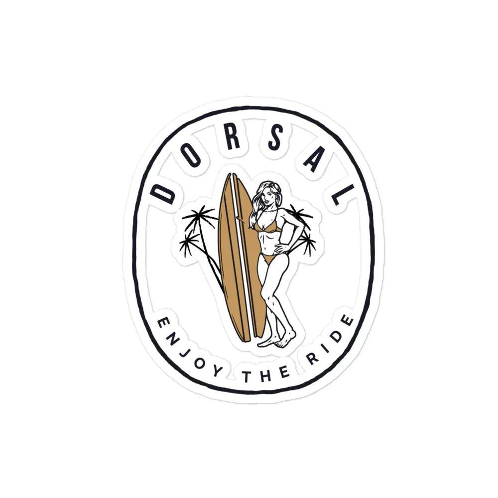 DORSAL Enjoy Sticker | Bubble-Free Vinyl Decal | Retro Graphics - We The People 