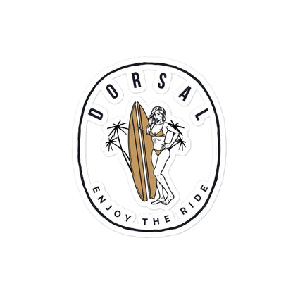 DORSAL Enjoy Sticker | Bubble-Free Vinyl Decal | Retro Graphics - We The People 
