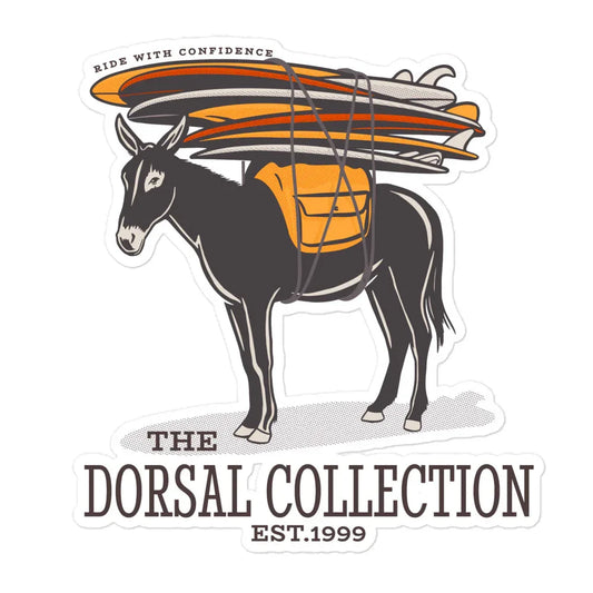 DORSAL Mule Sticker | Bubble-Free Vinyl Decal | Surf Graphics - We The People 