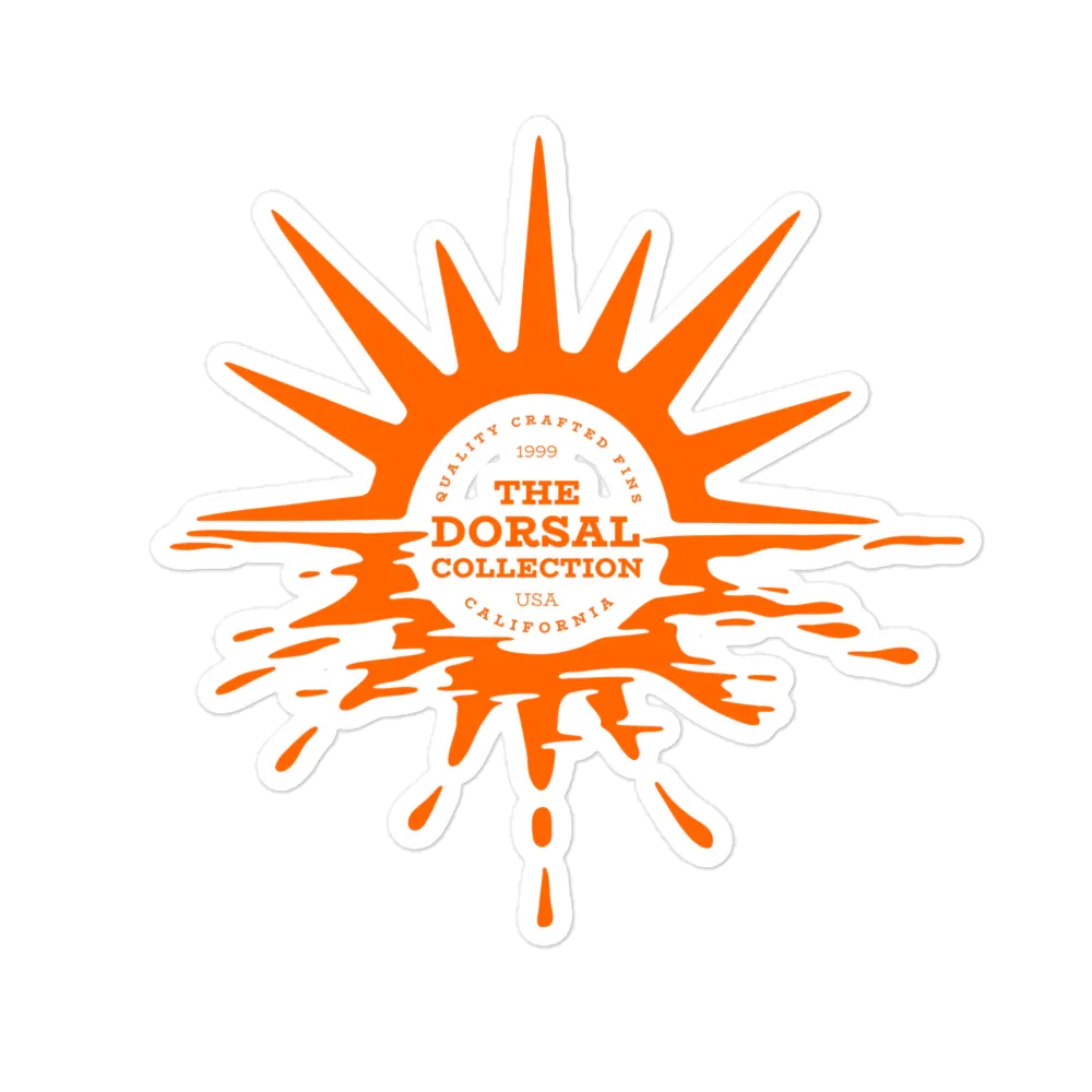 DORSAL Splash Sticker | Bubble-Free Vinyl Decal | Water Graphics - We The People 