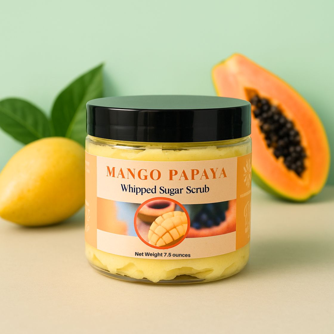 Exotic Mango Papaya Sugar Scrub-0