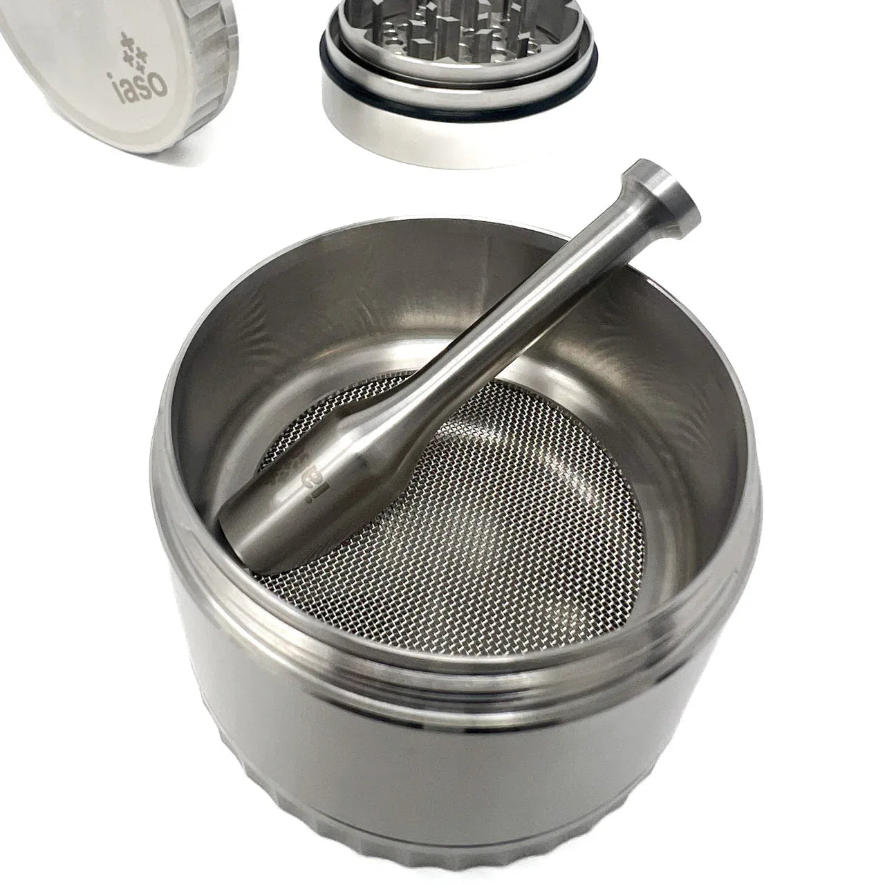 IASO Goods 4-Piece Stainless Steel Herb Grinder | 2.5" - We The People 
