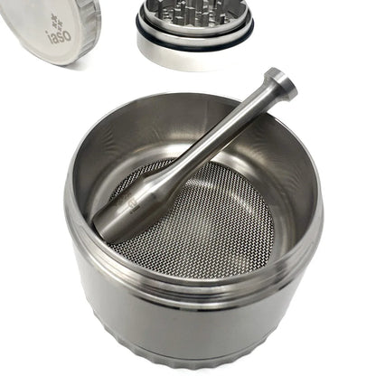 IASO Goods 4-Piece Stainless Steel Herb Grinder | 2.5" - We The People 