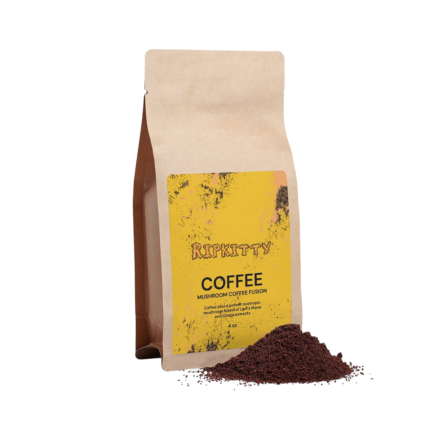 Ripkitty Mushroom Coffee Fusion - Lion's Mane & Chaga 4oz