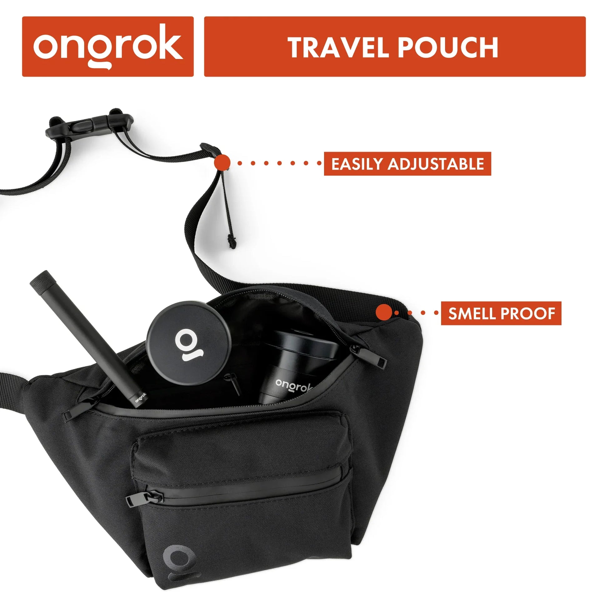 ONGROK Carbon-Lined Fanny Pack | Smell Proof Travel Pouch with Combo Lock - We The People 