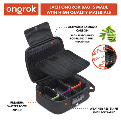 Ongrok Large Carbon-Lined Case with Combo Lock | Smell Proof Lockable Storage - We The People 