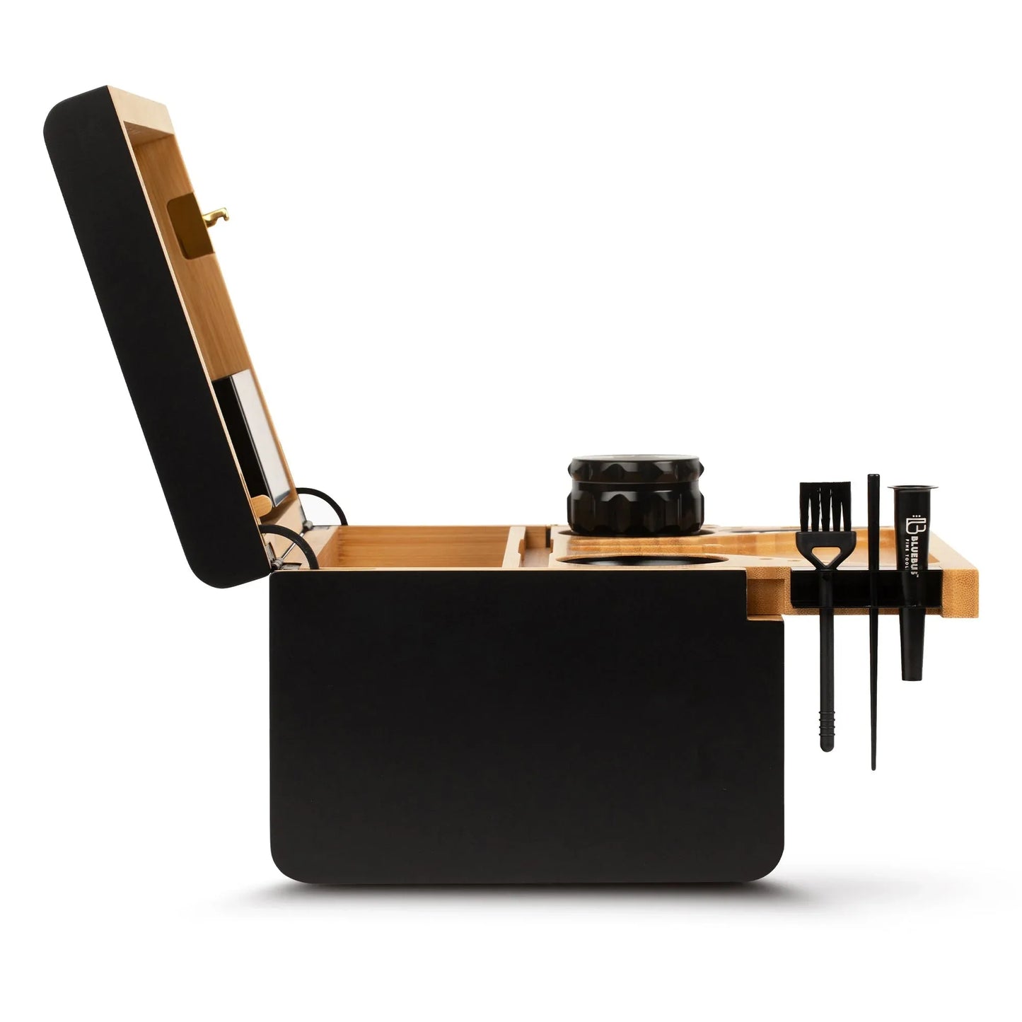 Storage Stash Box with Fingerprint Lock | Bamboo All-in-One Organizer - We The People 