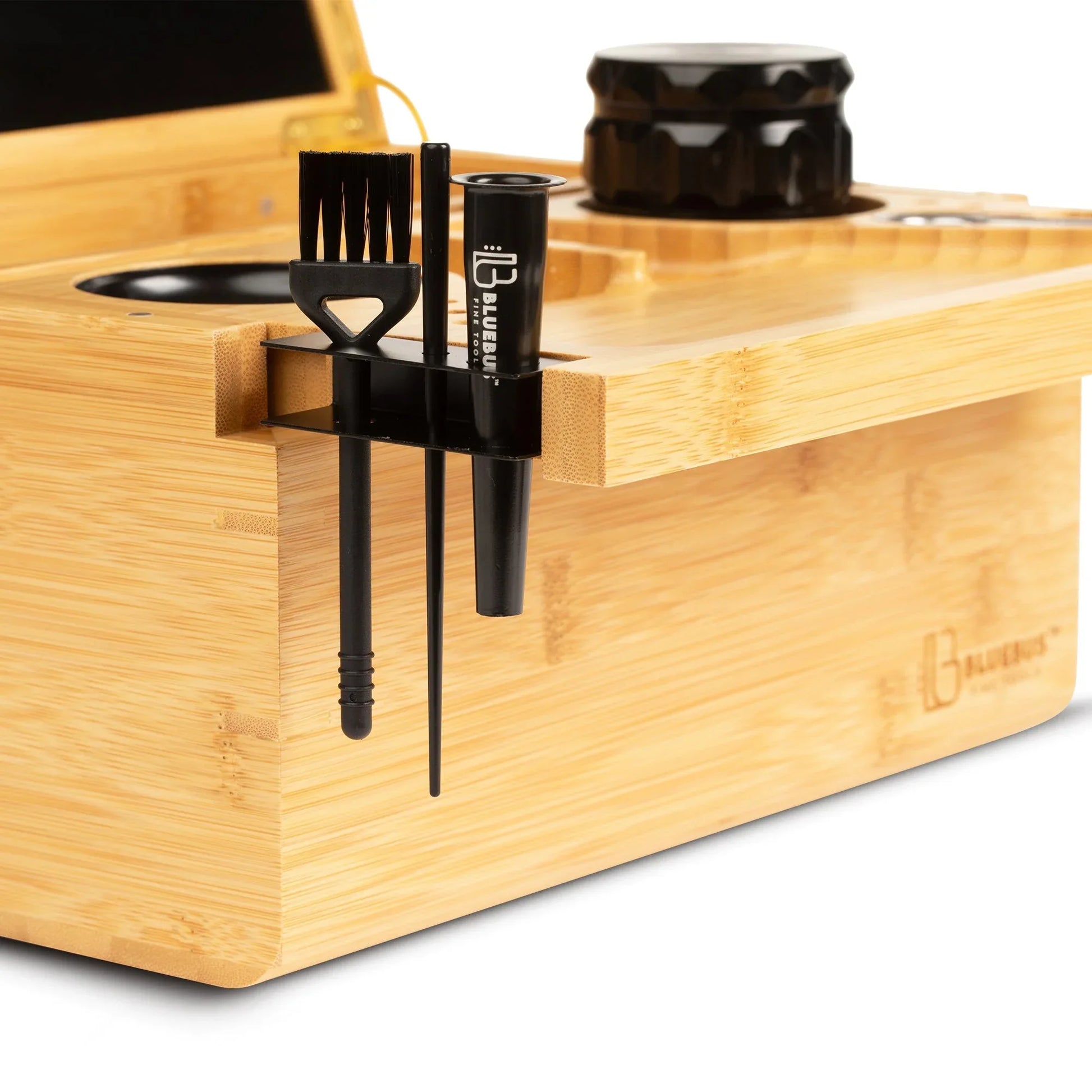 Storage Stash Box with Fingerprint Lock | Bamboo All-in-One Organizer - We The People 