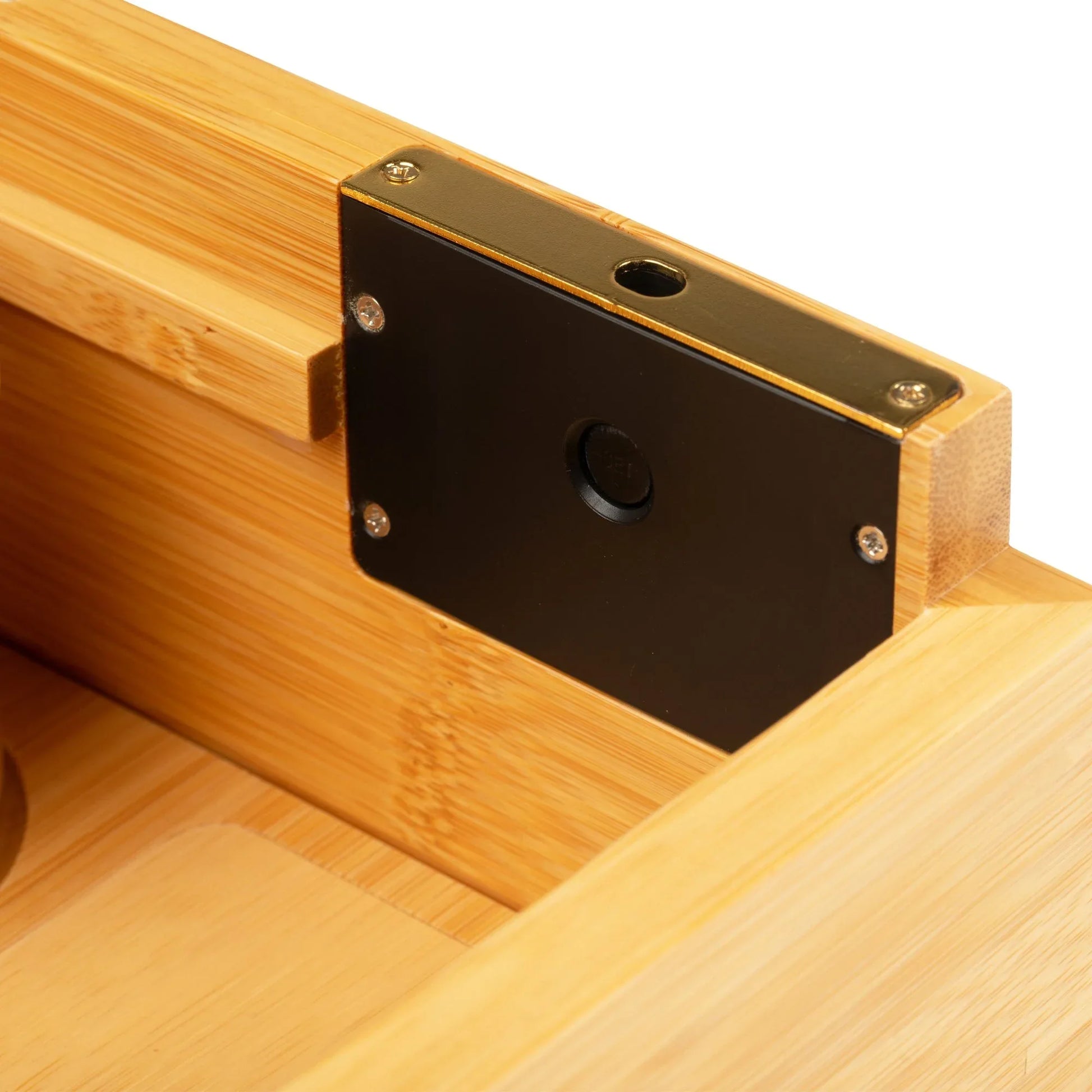 Storage Stash Box with Fingerprint Lock | Bamboo All-in-One Organizer - We The People 