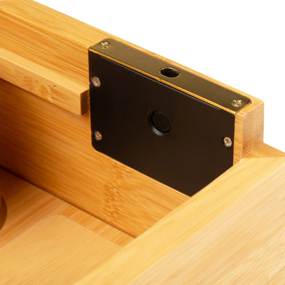 Storage Stash Box with Fingerprint Lock | Bamboo All-in-One Organizer - We The People 