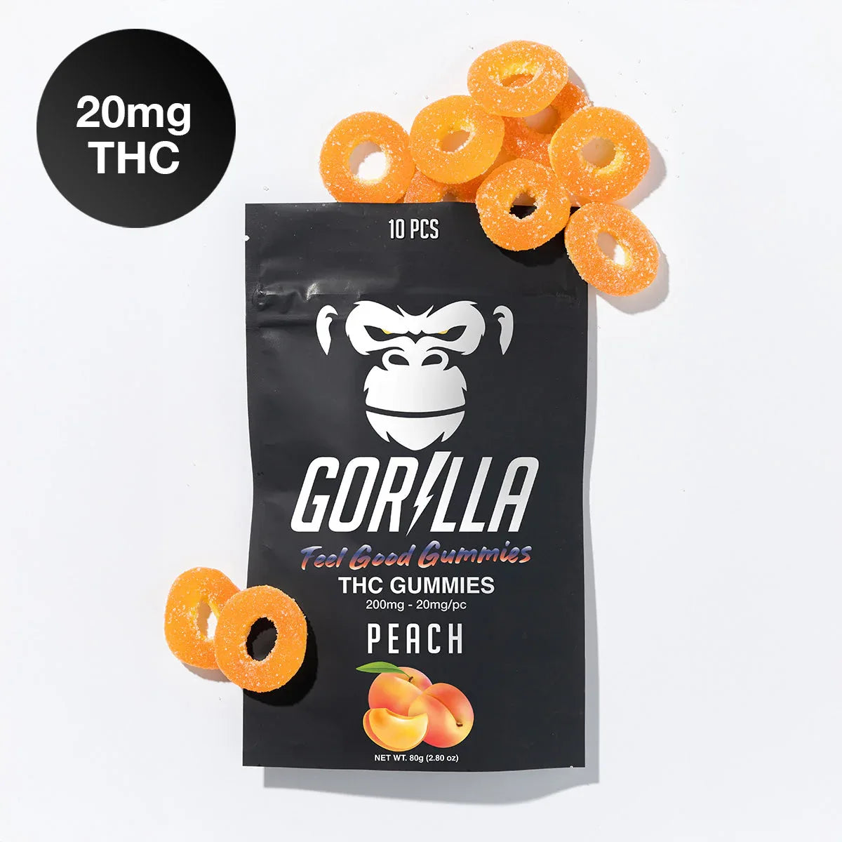 Gorilla Delta 9 THC Gummies | 20 mg | 10-Pack - We The People 