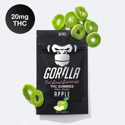 Gorilla Delta 9 THC Gummies | 20 mg | 10-Pack - We The People 
