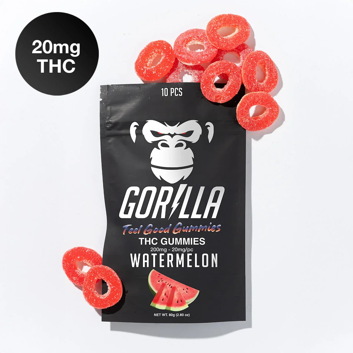 Gorilla Delta 9 THC Gummies | 20 mg | 10-Pack - We The People 