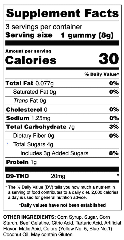 Gorilla Delta 9 THC Gummies | 20 mg | 3-Pack - We The People 