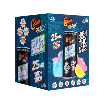CRANK Cotton Candy Lemonade Delta 9 THC Energy Beverage - We The People 